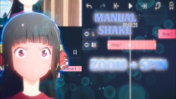 Manual shake,zoom & spin transition - Alight motion tutorial