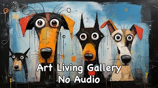Silent TV Wall Art Slideshow | Unleashing Art's Wild Side: Art Brut Awesomeness! (No Sound)