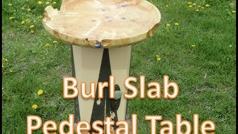 Boxelder Burl Top Pedestal Table (Part 2)