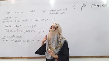 English Class 6 Unit 2 "Surrounded  by Trash" Page 16,17 "Countable and Uncountable Nouns" Exercise