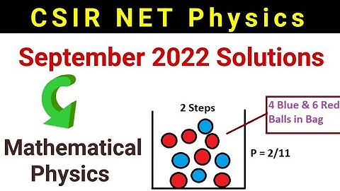 CSIR NET Physics Sep 2022 Mathematical Physics Solutions