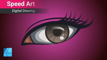 HOW TO VECTORIZE EYES USING AFFINITY DESIGNER | Speed art | JENNIE BLACKPINK