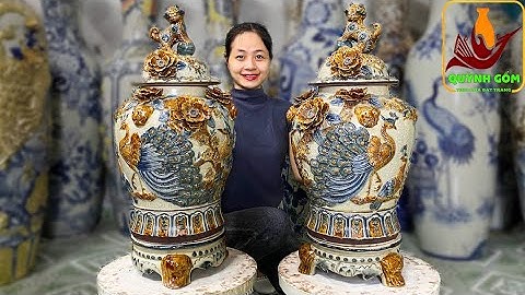 Trên Tay Đôi Chóe Đắp Nổi Cao Cấp Men Rạn Cực Đẹp Bất Kỳ Ai Cũng Thích | ZALO: Em Thủy: 0355.842.504