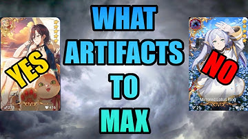 What artifacts should you Max and what are fine below +30