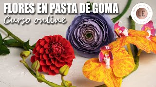 MODELADO de FLORES en pasta de azúcar | Gumpaste flowers | Nuevo curso en línea