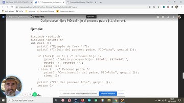 T1  Programación Multiproceso V3. getpid, getppid y fork.