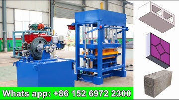 teach Congo Customer how to use QT4-30 hydraulic diesel engine hydraulic block making machine in Rwa