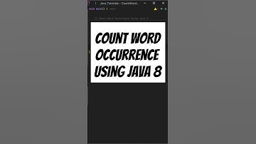 Word Count Using Streams #coding #java #java8