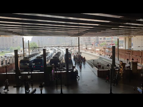 محطه مترو المرج الجديدة وهي اخر محطات المترو اتجاه المرج
