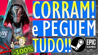 CORRE!! JOGOS para PC de GRAÇA na STEAM e EPIC GAMES - TUDO o que ESTÁ GRÁTIS agora e PROMOÇÃO!