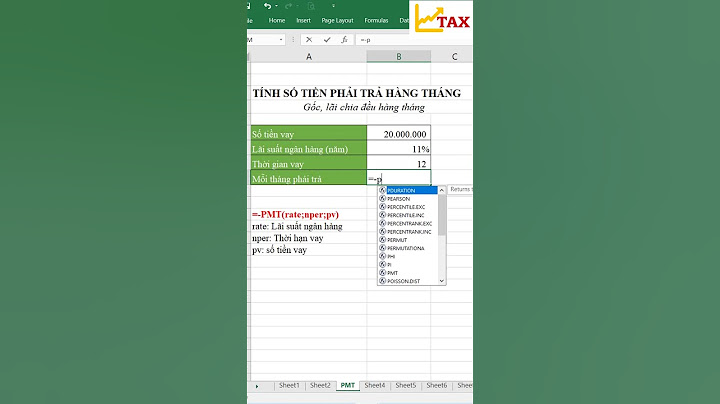 Pmt là viết tắt của từ gì tài chính