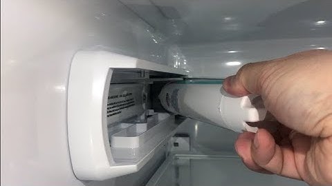 GE Fridge: How to Remove/Change the Water Filter (filter attached is Blue) version