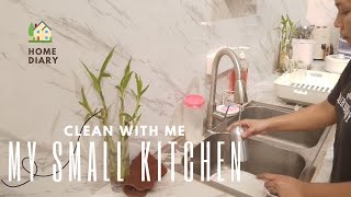 Small Kitchen Cleaning Motivation🏡 | Homemaking Diary🤍