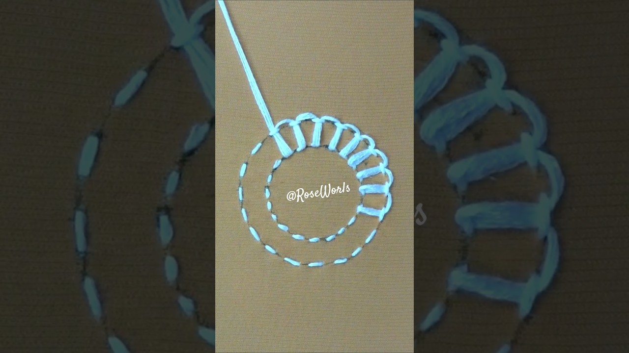 💥Super viral 🛞Circle hand embroidery ✨🔥