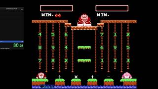 Donkey Kong Jr. Math (NES) - 1:16.550