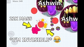 FAKE VIRUS INVISIBLE SKIN TROLL in Agar.io Mobile!
