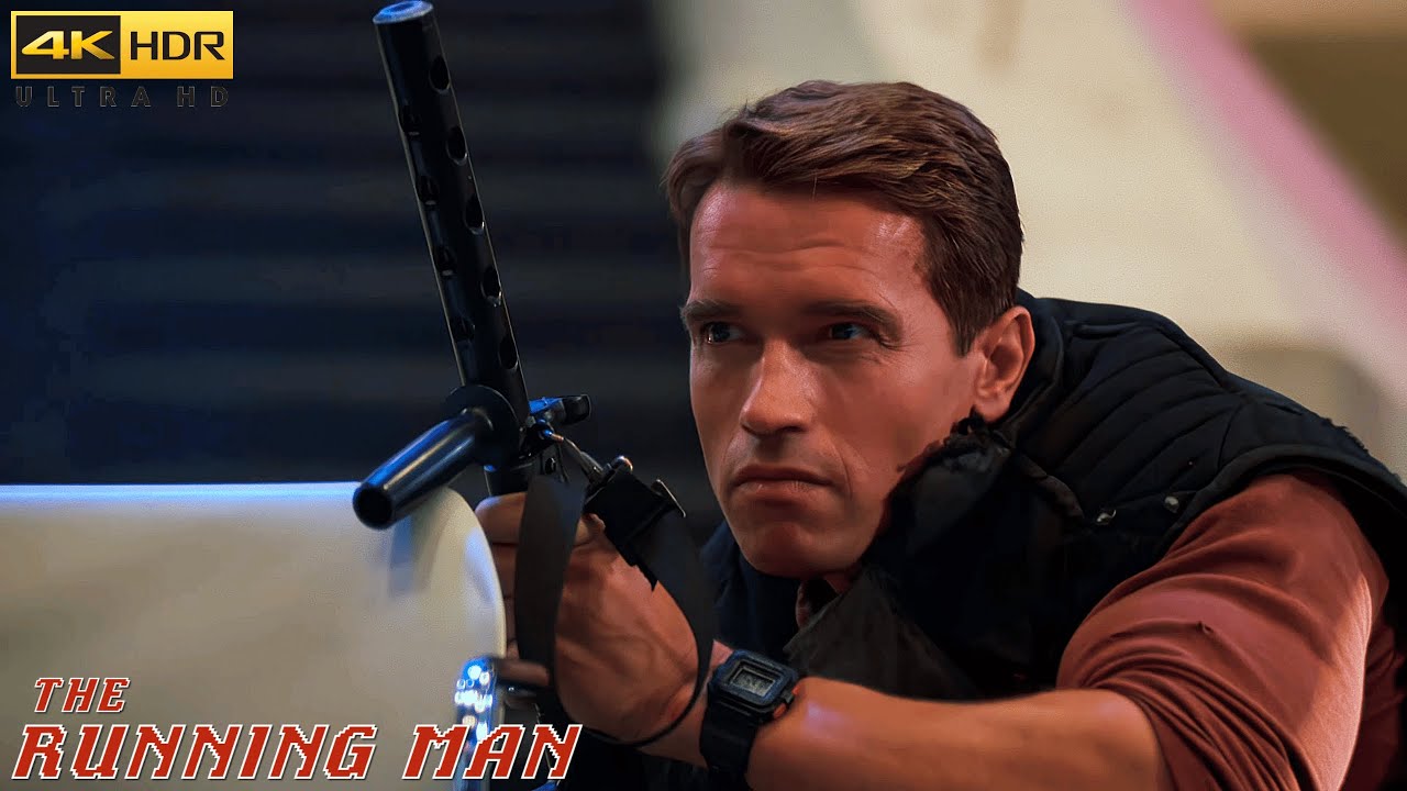 The Running Man 1987 Its Showtime Scene Movie Clip   4K UHD HDR Arnold Schwarzenegger 1111