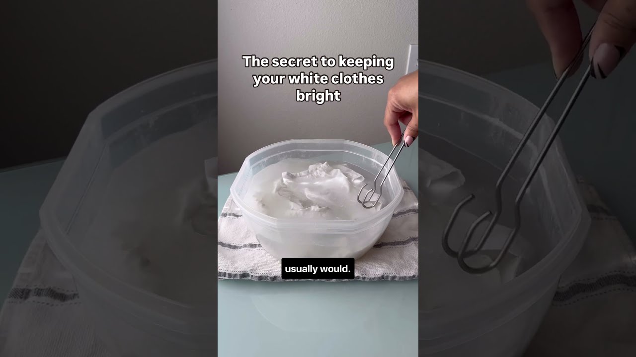 The secret to keeping your white clothes bright