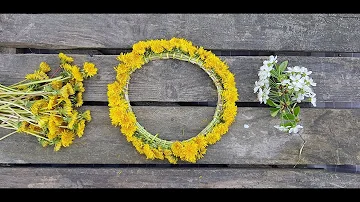 Cum sa faci o coronita de flori/How to make a dandelion crown