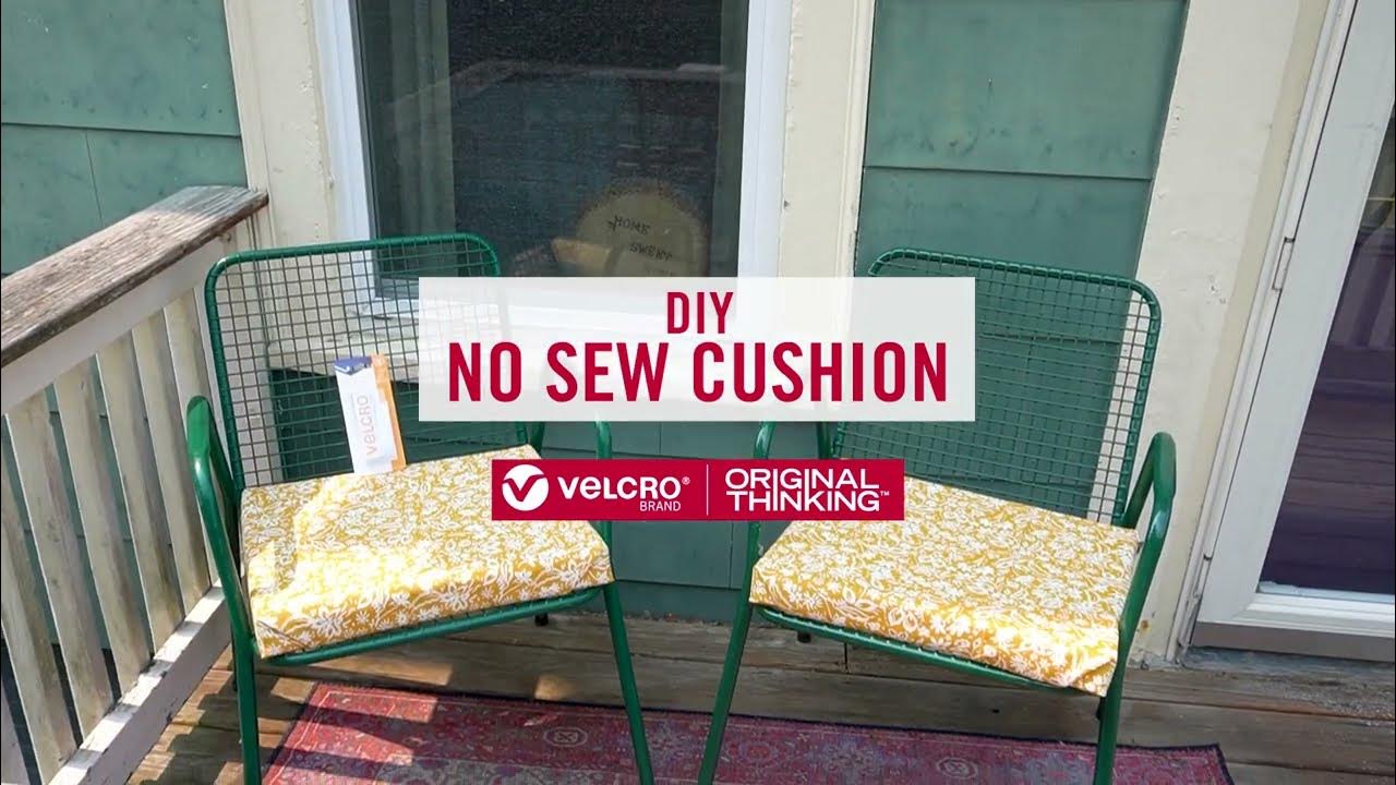 How to Make an Easy Box Cushion Cover No Zipper Required VELCRO