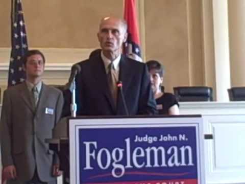 Fogleman Announces for the Ark Supreme Court; Disrupted by Protests