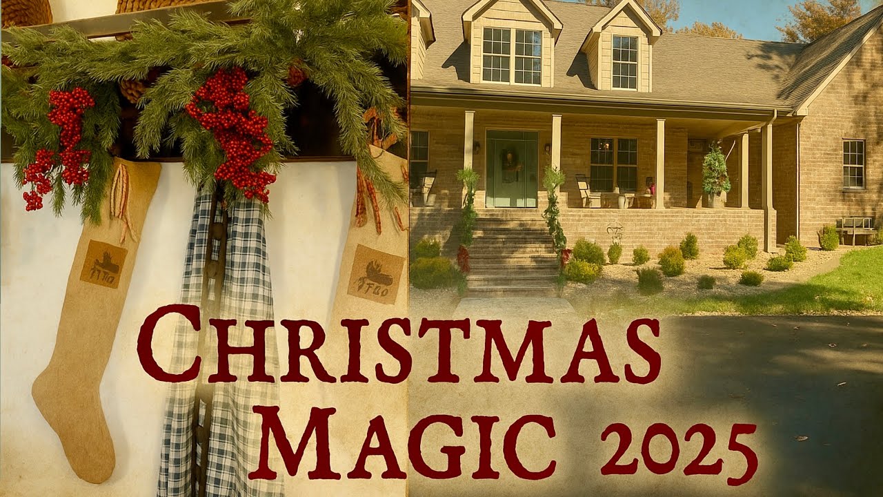 Какой волшебный рождественский тур по дому! Удивительное украшение ~Антиквариат/Примитивные вещи