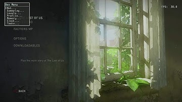 PS3 The Last Of Us Debug Menu