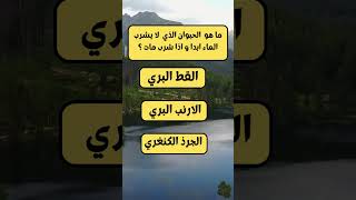 الحيوان الذي لا يشرب الماء ابدا