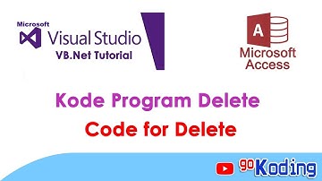 TUTORIAL VB.NET | Belajar Dari Nol Sampai Mahir " Visual Studio Code Untuk Tombol Delete"