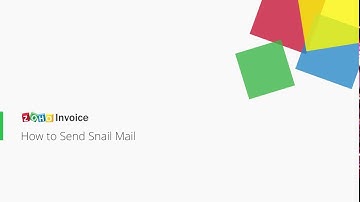 How to send snail mail from Zoho Invoice