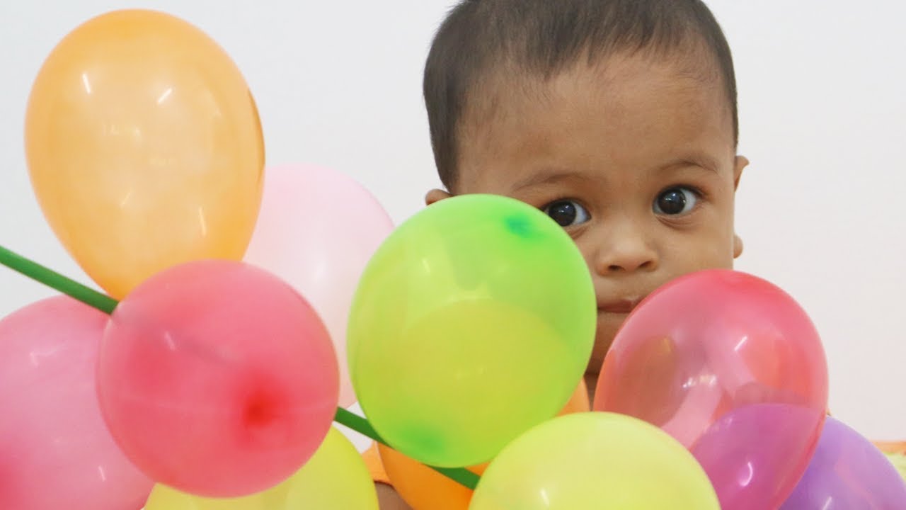 Balloons for Kids Popping Children Popping Balloons Voom Kids YouTube