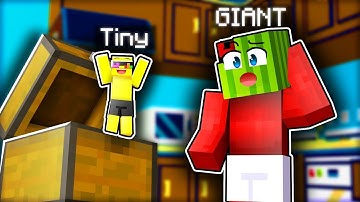 GIANT vs TINY Hide and Seek in Minecraft!