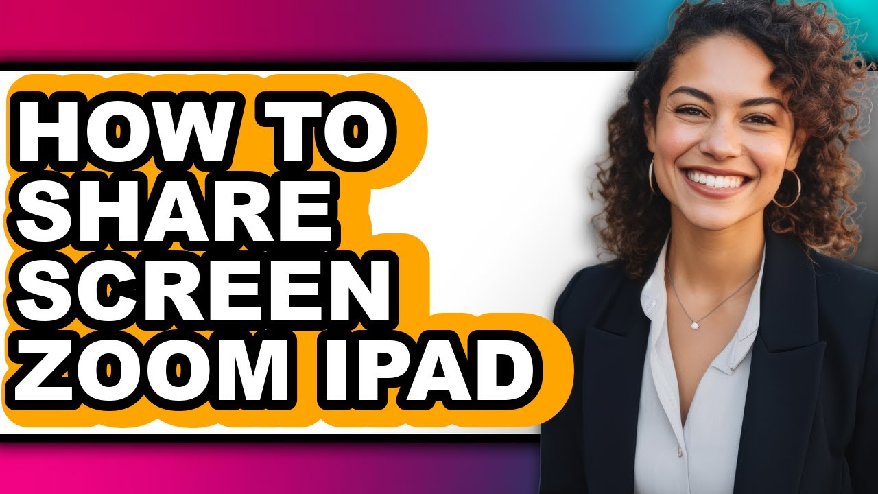 How to Share Screen Zoom Ipad - Step by Step - YouTube