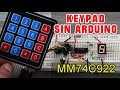 COMO USAR un TECLADO SIN ARDUINO | MM74C922 - simulación gratis