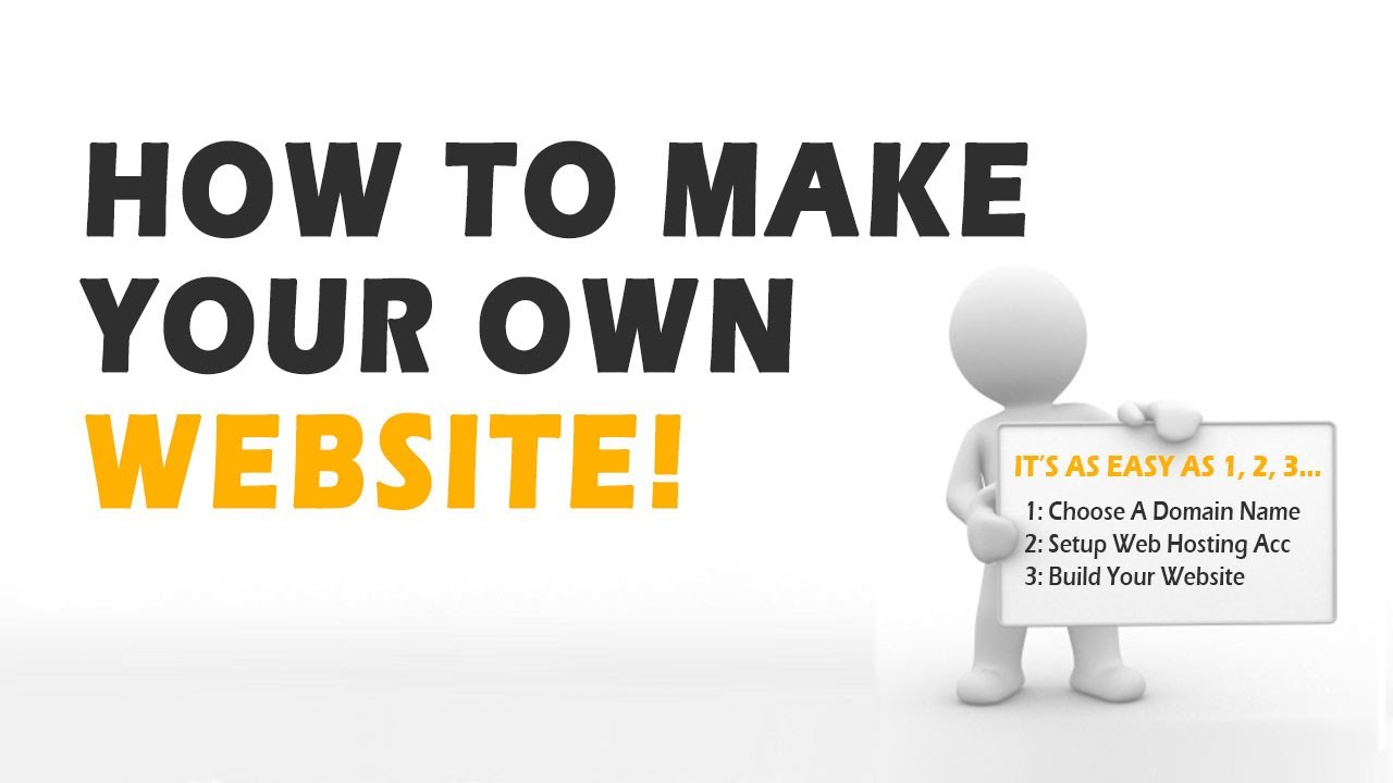 How To Make Your Own Website - YouTube