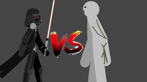 Darth Vader vs Iron Golem (Stick Nodes Animation)