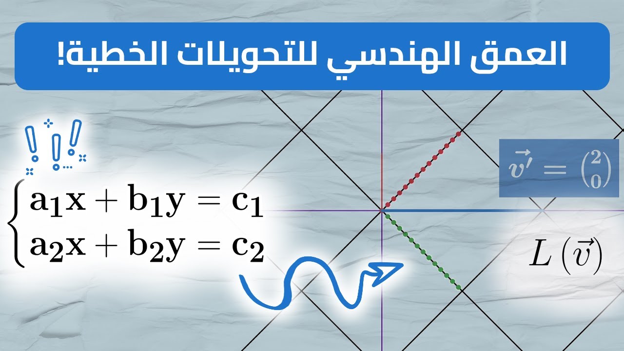 ما هو الجبر الخطي وما معنى التحويلات الخطية؟! 🤠🤯 |  العمق الهندسي 🔥