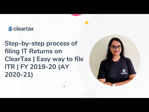 Step-by-step Process to file IT Returns on ClearTax | Easy way to file ITR | FY 2019-20 (AY 2020-21)