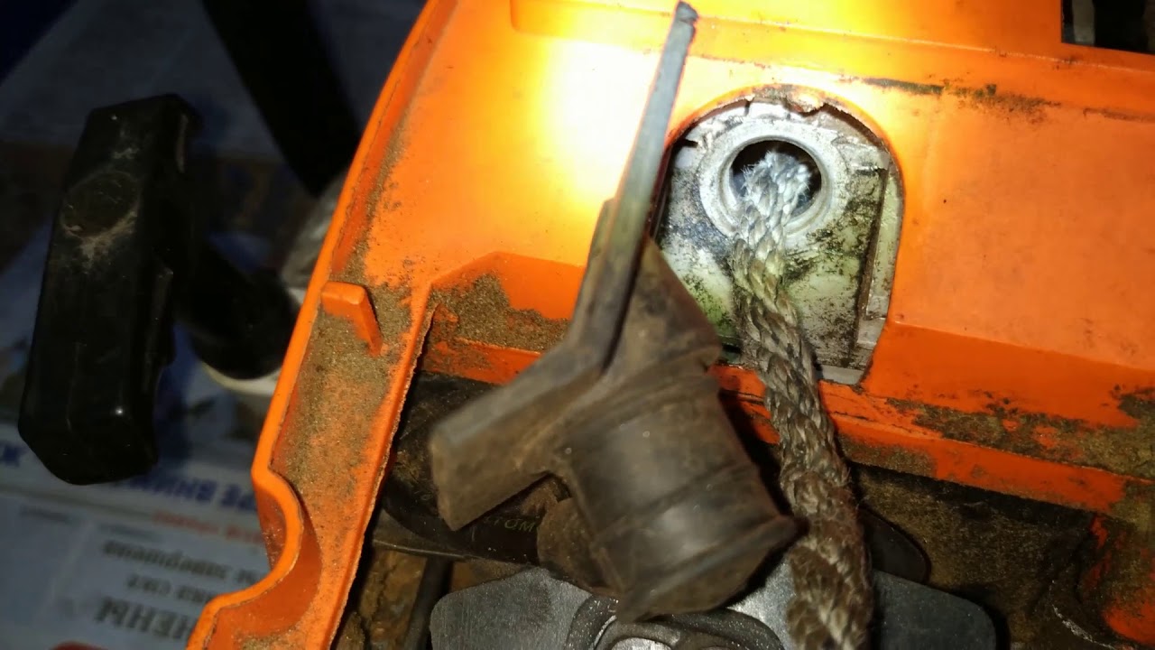 КАК ЗАКРУТИТЬ СЦЕПЛЕНИЕ ЗВЕЗДОЧКУ БЕНЗОПИЛЫ - YouTube