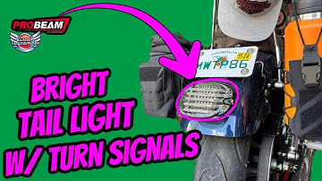 Custom Dynamics Probeam tail light with turn signals INSTALL - on my HD Sportster
