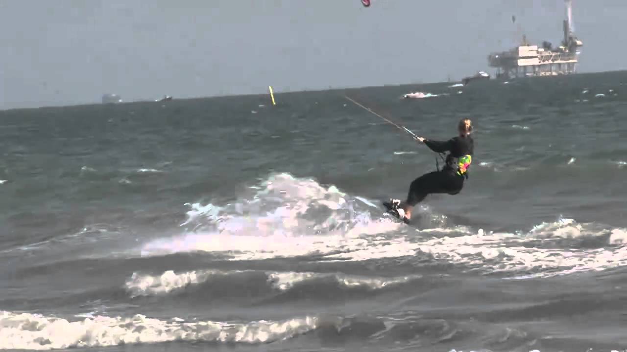 Kite Boarding....Long Beach Style YouTube