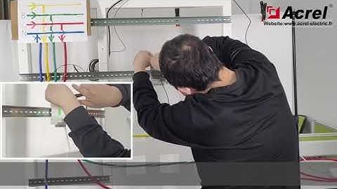 4G-LTE IOT Wireless Smart Energy Meter Paired with spilt core current transformer Demo of wiring