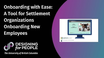 DFP 554K Project (Cohort 2021): A Tool for Settlement Organizations Onboarding New Employees