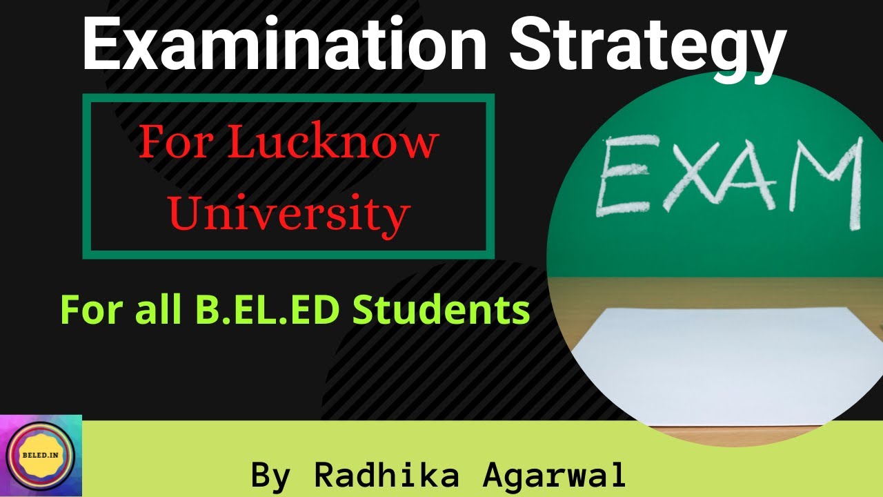 Strategy For B.El.Ed Examination || Lucknow University || BY Radhika Agarwal