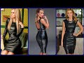 Highly gorgeous and stunning pu leather mini bodycon outfits ideas for beautiful women's & girls