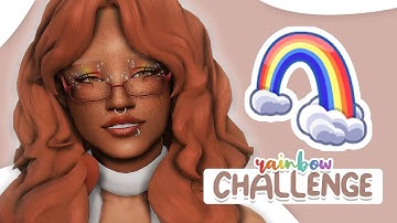Making A FULLY RAINBOW Sim for Pride! 🌈 | Sims 4 Create a Sim Challenge