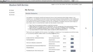 How does the online Module Evaluation Questionnaire at University of Surrey work