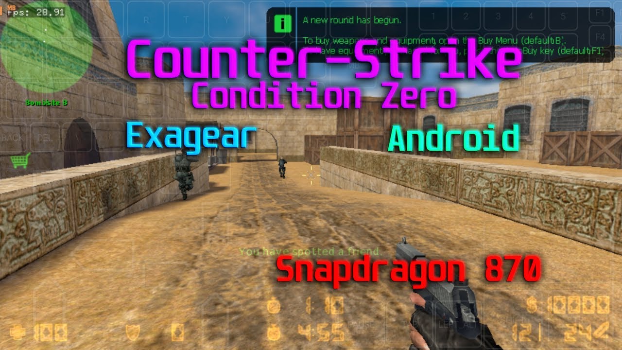 Counter-Strike: Condition Zero на Android (ExaGear, Snapdragon 870, T+Z,  Wine 7.0.1 Hugo)