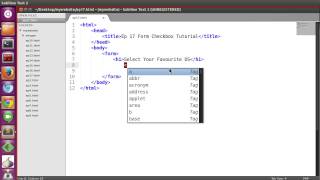 Celebrity HTML Bassic Tutorial - Ep17 HTML Form Checkbox Profile