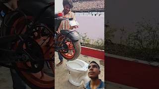 Bike को लगी Washroom😱🤭? #bikelife #comedy